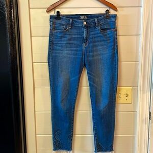 Abercrombie & Fitch Harper Low Rise Ankle Denim Jeans Size 30.